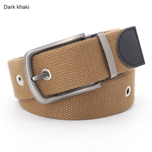  Hot Selling Men's Nylon Material 40MM Needle Buckle Braided Color Thickened Cotton Belt Needle Belt Buckle