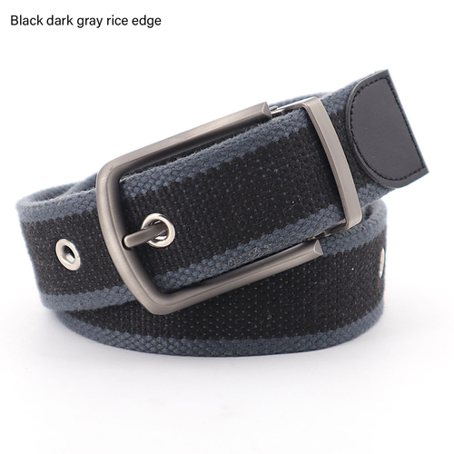  Hot Selling Men's Nylon Material 40MM Needle Buckle Braided Color Thickened Cotton Belt Needle Belt Buckle
