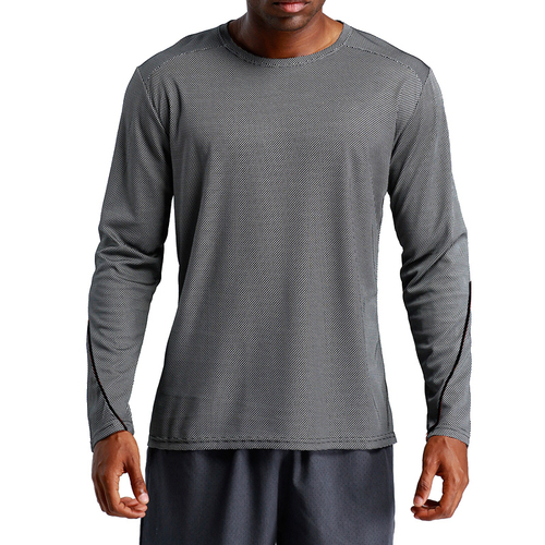  sweatsuit sports long sleeve t shirt men's running sports quick-drying polyester fabric clothes