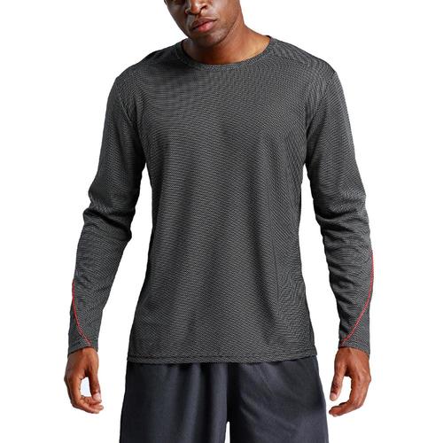  sweatsuit sports long sleeve t shirt men's running sports quick-drying polyester fabric clothes