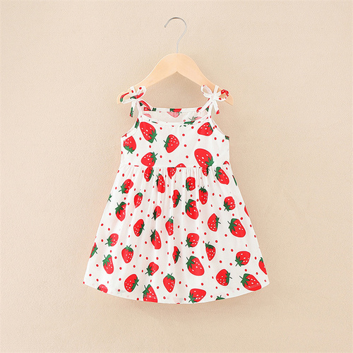 Summer Children's Suspended Princess Dress Cool Breathable and Comfortable for Little Girls