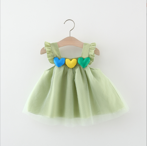Girls Dress Western Style Summer Dress Baby Sling Little Princess Dress Baby