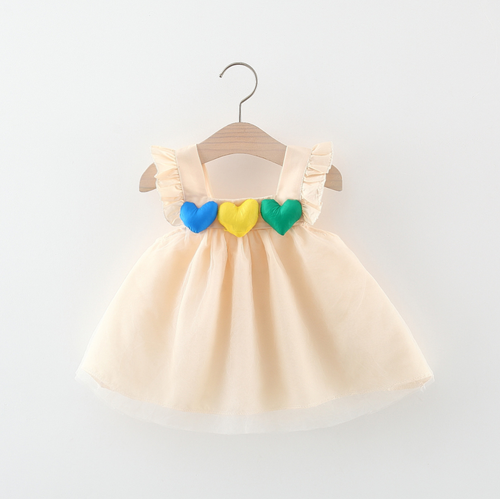 Girls Dress Western Style Summer Dress Baby Sling Little Princess Dress Baby