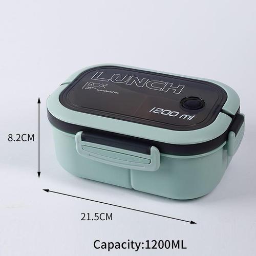 Portable Lunch Box Leak proof Bento Food Warmer Container With Compartments & Sauce Box Stackable Salad Fruit Food