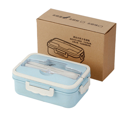 Food Container for Food Bento Box Japanese Biodegradable Lunch Box for Kids with Compartment Leakproof Lunchbox Dinnerwa
