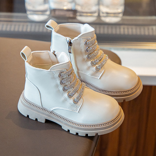 Winter Kids Designer Child Non-Slip Boy Girl Outdoor Snow Walking Warm Martin Boot Shoes For Girl