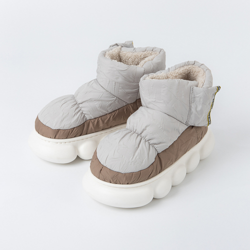 Women's Winter Warm Faux Suede Ankle & Bootie Snow Boots Women Man Fuzzy Slippers Memory Foam Comfort