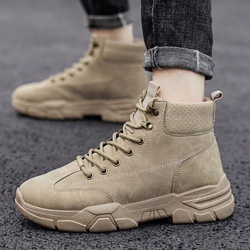 Hiking Shoes Outdoor Waterproof Boots Men's Winter Snow Furry Boots Shoes Winter Warm Hiking Snow Fur