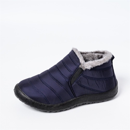 Winter Plush Keep Warm Shoes PU Leather Upper Shoes Anti-Slip Cotton Snow Boot Unisex Shoes