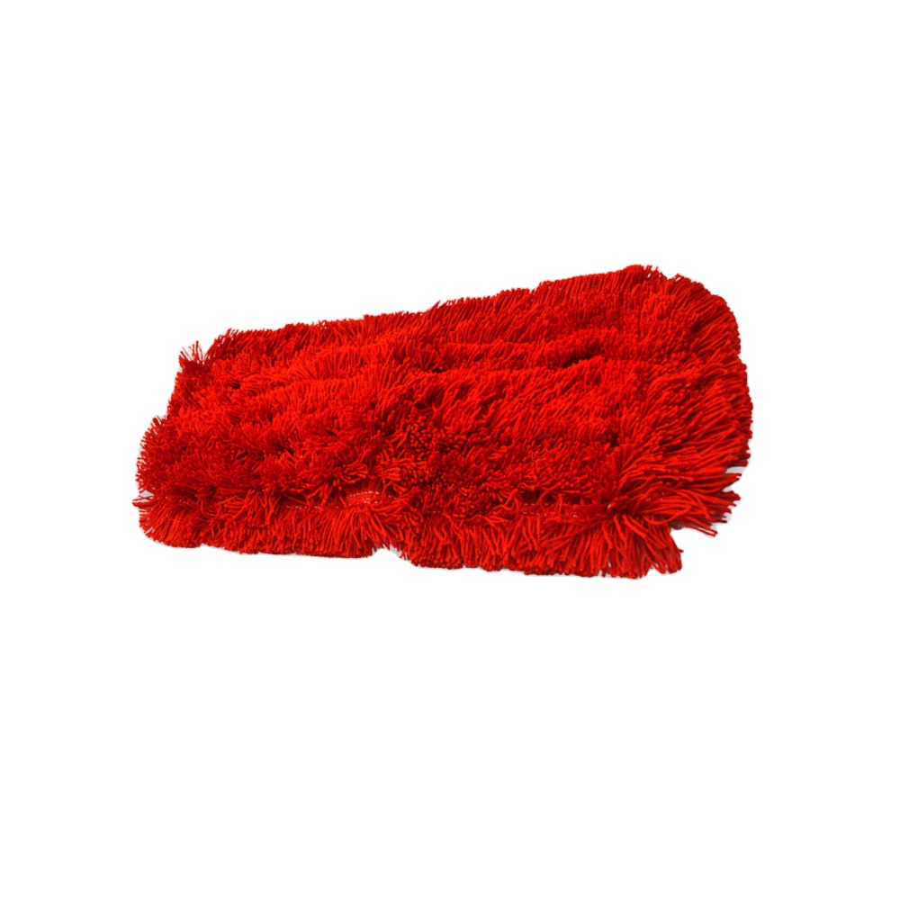 Acrylic Dust Mop Red Color made of Herringbone Cotton Back Suitable for Tiles Great Quality Dust Cleaner  Suppl