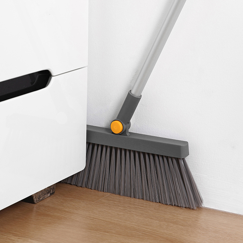 Home floor sweeping PET broom and upright stand dustpan set