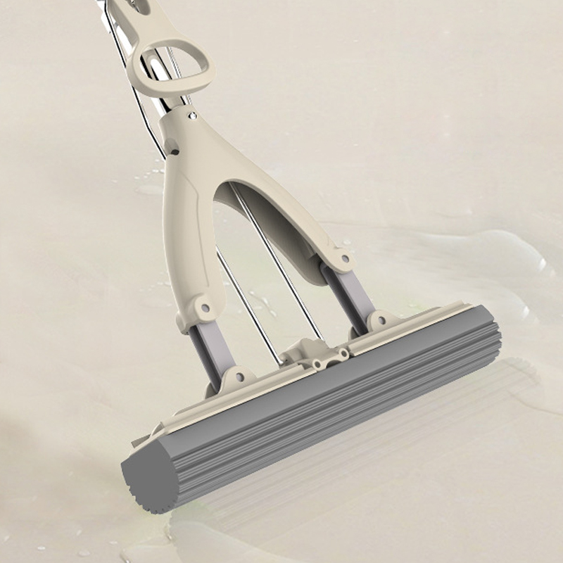Fold Telescopic Rod Sponge Absorbent Mop Floor Cleaner Flat Mops Cleaning
