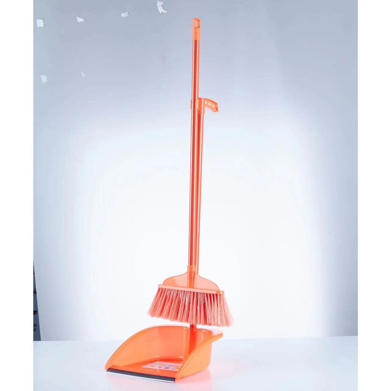  Supplied high quality home cleaning tools long handled plastic broom set with good price