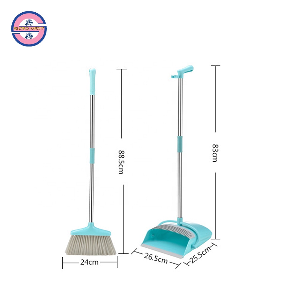 good quality plastic broom with dustpan cleaning broom and dustpan set