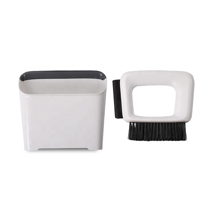new design high quality silicone brush table mini size dusting plastic broom and dustpan set