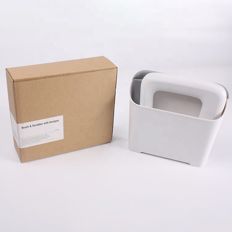 new design high quality silicone brush table mini size dusting plastic broom and dustpan set
