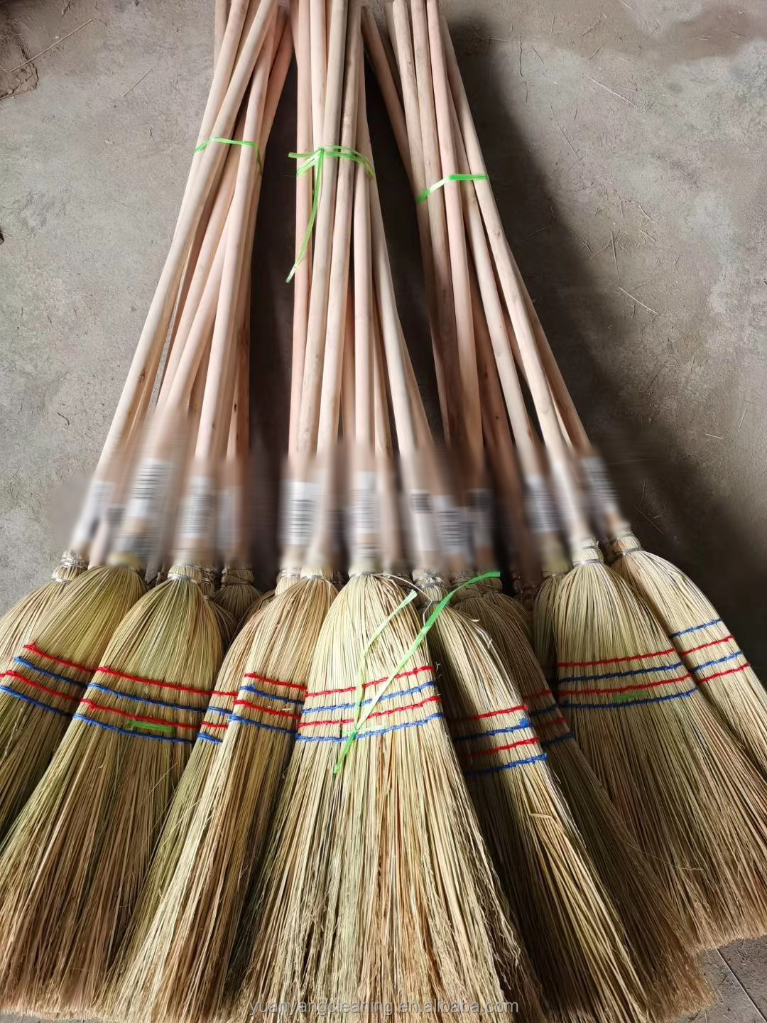 2022 trend Natural Material Corn Broom,  sorghum grass China broom sweeping street broom