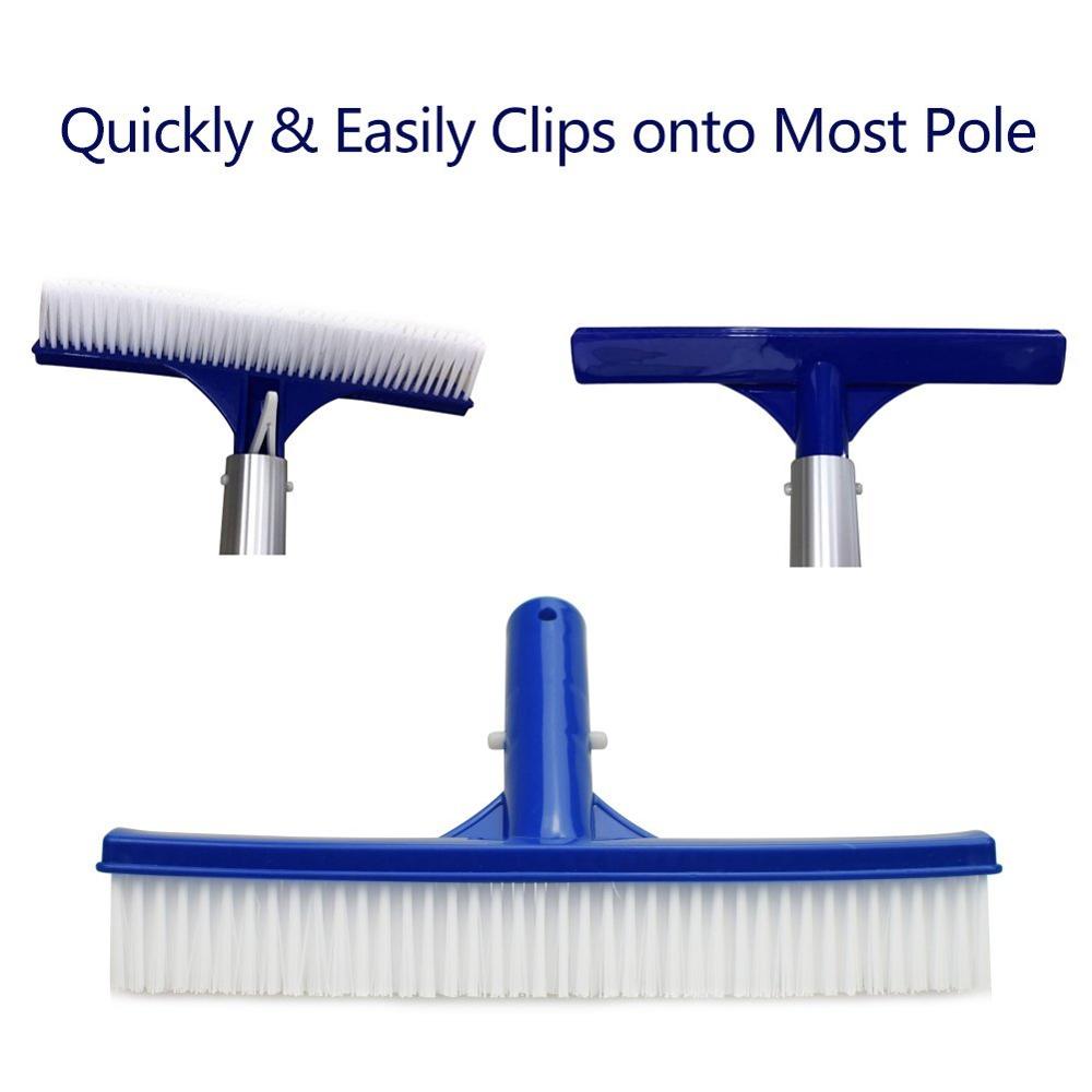 BONNY High Quality Pool Brush Wide Durable Pool Floor Wall Cleaning Tool Pool Broom Algae Remover Scrubber