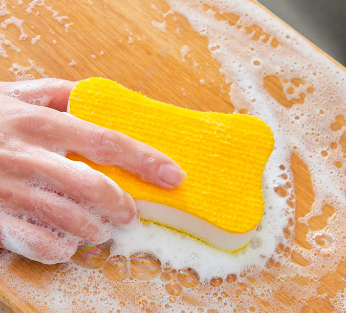 Hot selling dish washing scrubber  Non-woven scouring pad cleaning sponge for kitchen