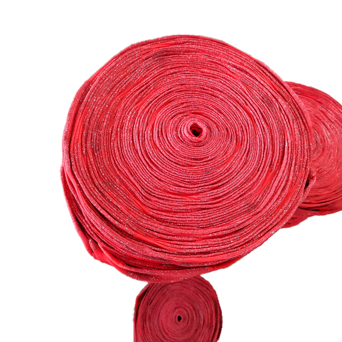 New design kitchen ware steel scourer pot washing scouring pads stainless steel wire sponge scourer woven scrubber fabri