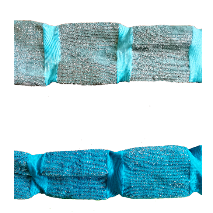 New design kitchen ware steel scourer pot washing scouring pads stainless steel wire sponge scourer woven scrubber fabri