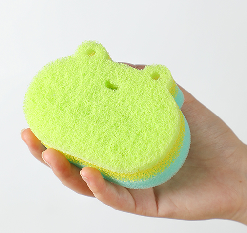 Fashion Daily Necessity Sponge Kitchen Scrubber Dishwashing Sponge with Scouring Pad