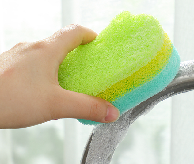 Fashion Daily Necessity Sponge Kitchen Scrubber Dishwashing Sponge with Scouring Pad