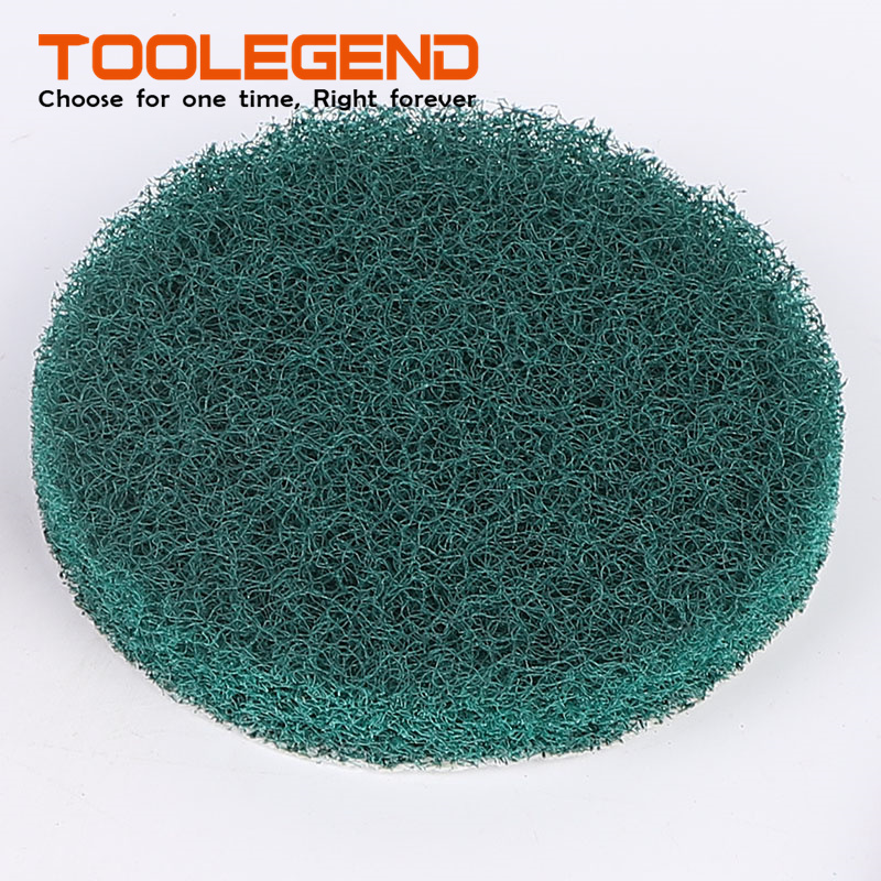 5 inch 100mm polishing scouring pad orange sponge rubbing rubber scouring pad for general car bathroom
