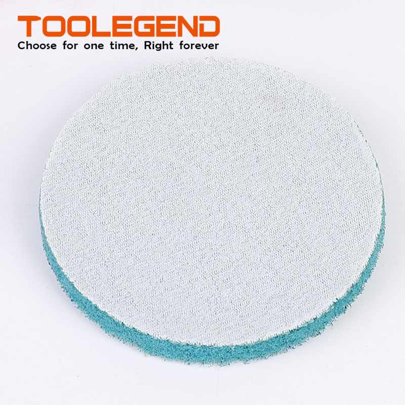 5 inch 100mm polishing scouring pad orange sponge rubbing rubber scouring pad for general car bathroom