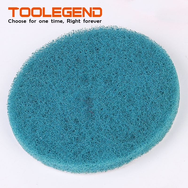 5 inch 100mm polishing scouring pad orange sponge rubbing rubber scouring pad for general car bathroom