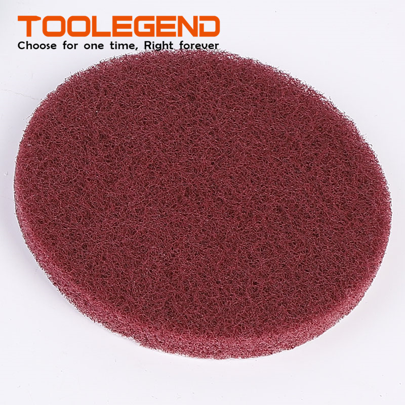 5 inch 100mm polishing scouring pad orange sponge rubbing rubber scouring pad for general car bathroom