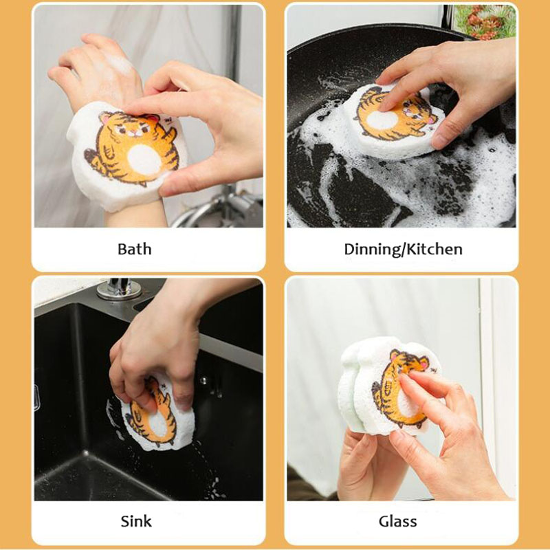 Kitchen scouring pads exfoliating bath brushes, sponges & scrubbers