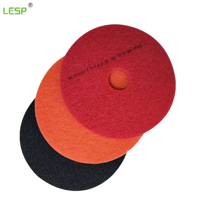 Black Sponge Abrasive Cleaning Scouring Pads Black for Concrete Floor