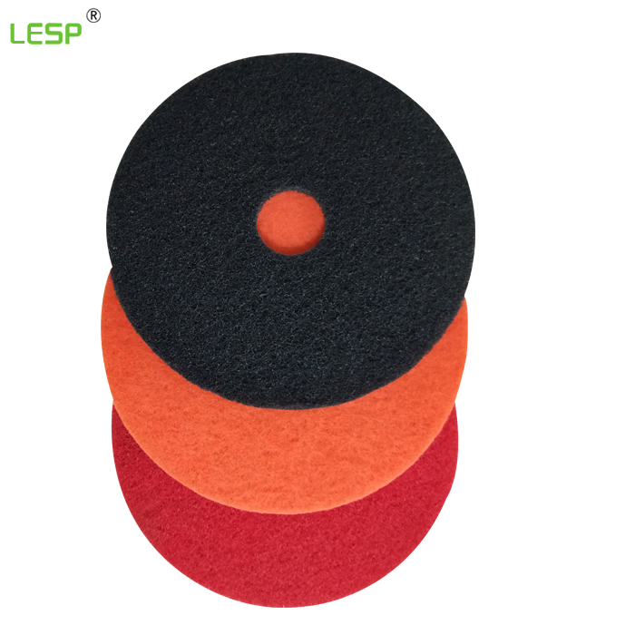 Black Sponge Abrasive Cleaning Scouring Pads Black for Concrete Floor
