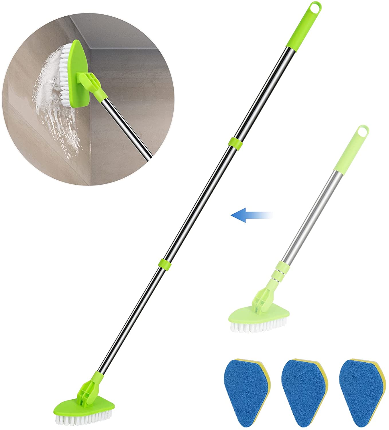 Tub Tile Scrubber Brush 2 in 1 Cleaning Brush 58.2