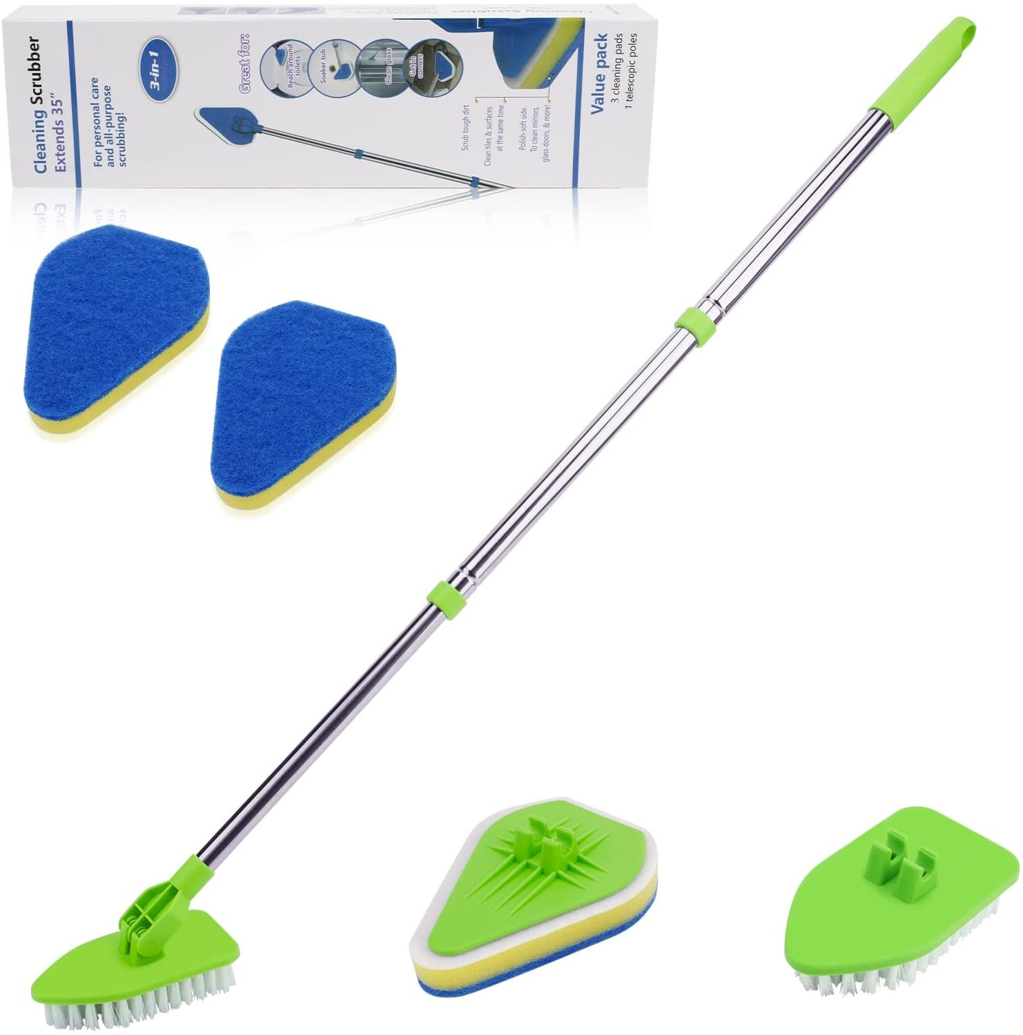 Tub Tile Scrubber Brush 2 in 1 Cleaning Brush 58.2