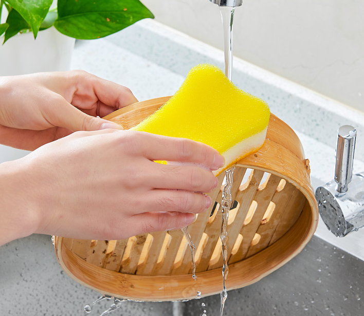 Hot selling dish washing scrubber  Non-woven scouring pad cleaning sponge for kitchen