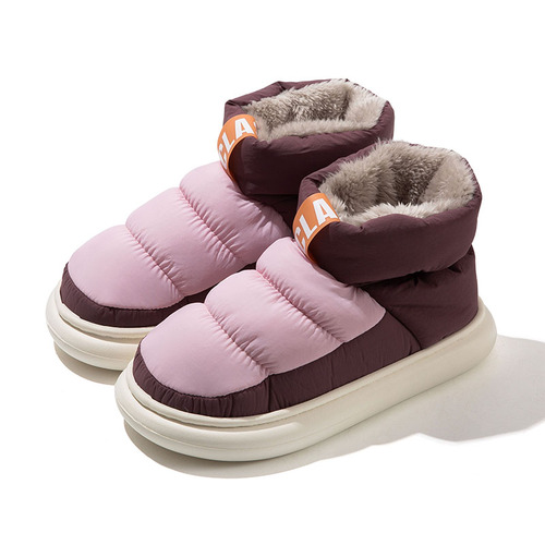 Winter Waterproof Warm Cotton Shoes Women Outdoor Plush Slipper Boots