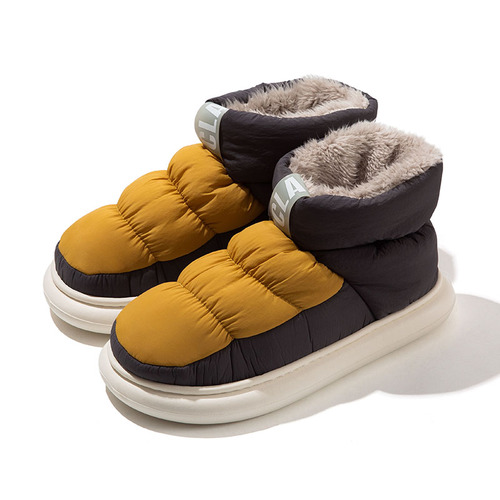 Winter Waterproof Warm Cotton Shoes Women Outdoor Plush Slipper Boots