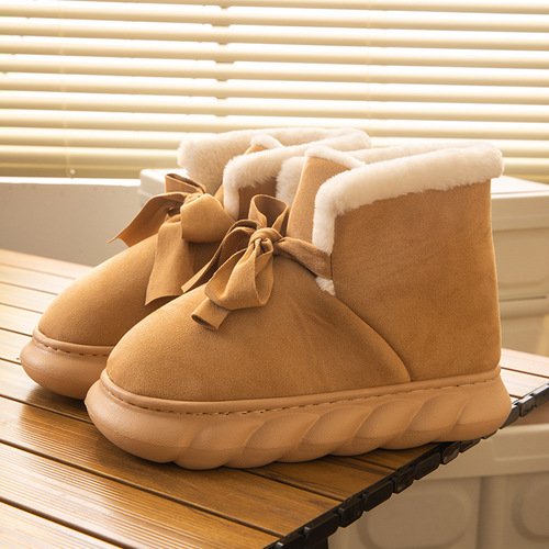 Women's Cotton Shoes Snow Boots Winter Warm Windproof Thick Soled Short Boots