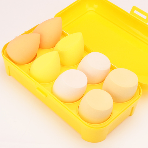 8pcs Bundle Make Up Sponge Cosmetic Puff Tools Holder Cleaner Blender Beauty Soft Make Up Sponge