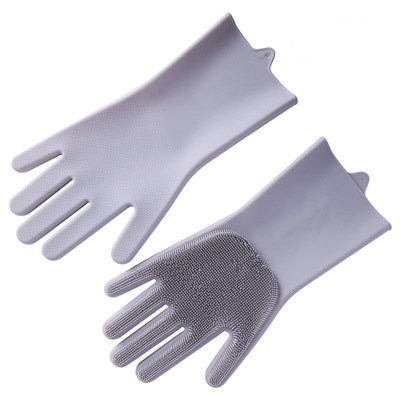 Dish Washing Gloves Scrubber Gloves Heat Resistant Silicone Sponge Magic Silicone Eco-friendly Provided Kitchen Gloves C