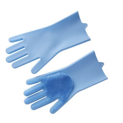 Dish Washing Gloves Scrubber Gloves Heat Resistant Silicone Sponge Magic Silicone Eco-friendly Provided Kitchen Gloves C