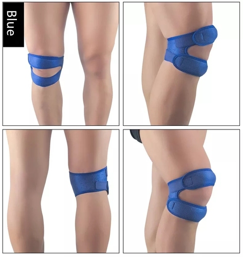 Sports Kneepad Double Patellar Knee Patella Tendon Support Strap Brace Pad Protector Open Knee Wrap Strap Band