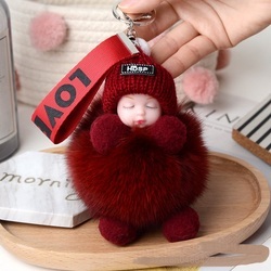 Cute Metal Plush Toy Ornaments, Baby Doll Chains for Collectors