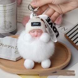 Cute Metal Plush Toy Ornaments, Baby Doll Chains for Collectors