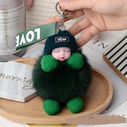 Cute Metal Plush Toy Ornaments, Baby Doll Chains for Collectors