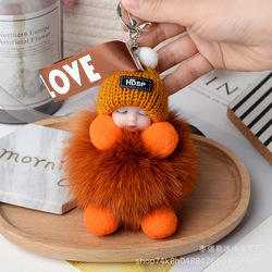 Cute Metal Plush Toy Ornaments, Baby Doll Chains for Collectors