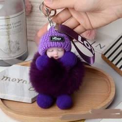 Cute Metal Plush Toy Ornaments, Baby Doll Chains for Collectors