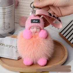 Cute Metal Plush Toy Ornaments, Baby Doll Chains for Collectors